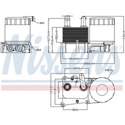 Chladič motorového oleja NISSENS 90706 - obr. 6