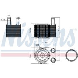 Chladič motorového oleja NISSENS 90845 - obr. 4