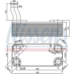 Chladič oleja, Retarder NISSENS 90954 - obr. 4