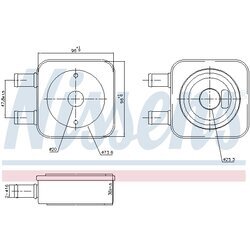 Chladič motorového oleja NISSENS 91106 - obr. 4