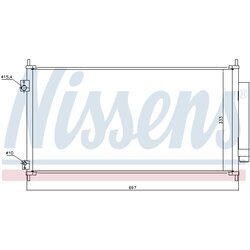 Kondenzátor klimatizácie NISSENS 940448 - obr. 4