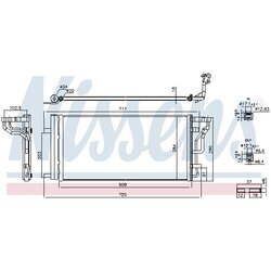 Kondenzátor klimatizácie NISSENS 941289