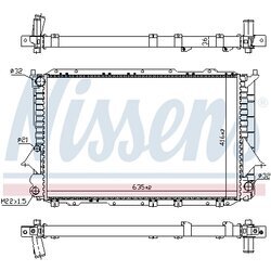 Chladič motora NISSENS 60458 - obr. 4