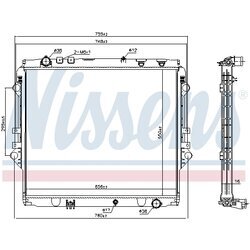 Chladič motora NISSENS 606069 - obr. 4