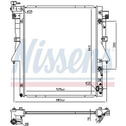 Chladič motora NISSENS 606548 - obr. 4