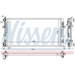 Chladič motora NISSENS 606722 - obr. 1