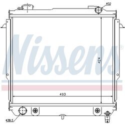 Chladič motora NISSENS 60987