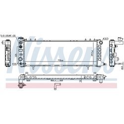 Chladič motora NISSENS 609881 - obr. 1