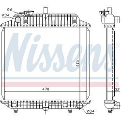 Chladič motora NISSENS 62516 - obr. 4