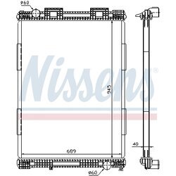 Chladič motora NISSENS 628700