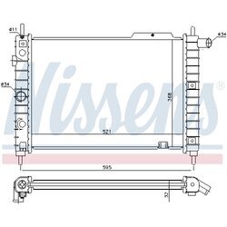 Chladič motora NISSENS 63058A - obr. 4