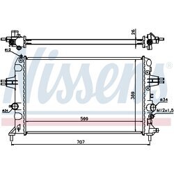 Chladič motora NISSENS 630704 - obr. 4