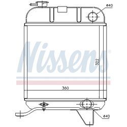 Chladič motora NISSENS 63460