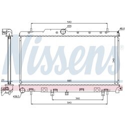 Chladič motora NISSENS 64116 - obr. 4