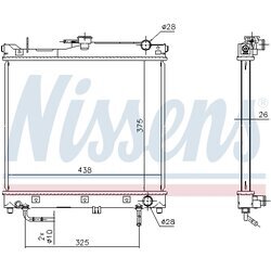 Chladič motora NISSENS 641753 - obr. 5