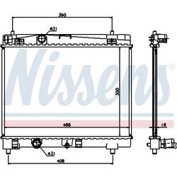 Chladič motora NISSENS 64671A - obr. 4