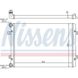 Chladič motora NISSENS 65014 - obr. 4