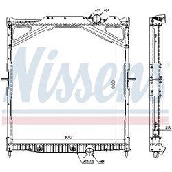 Chladič motora NISSENS 65472A