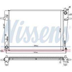 Chladič motora NISSENS 675063 - obr. 4