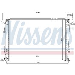 Chladič motora NISSENS 67522 - obr. 4