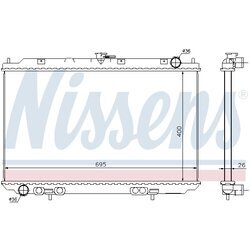 Chladič motora NISSENS 68723 - obr. 4