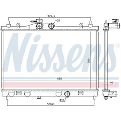 Chladič motora NISSENS 68741 - obr. 4