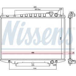 Chladič motora NISSENS 68749