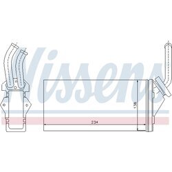 Výmenník tepla vnútorného kúrenia NISSENS 71142