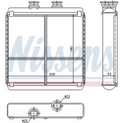 Výmenník tepla vnútorného kúrenia NISSENS 72042 - obr. 5