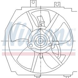 Ventilátor chladenia motora NISSENS 85381