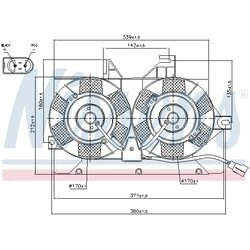 Ventilátor chladenia motora NISSENS 85425