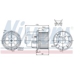 Vnútorný ventilátor NISSENS 87061 - obr. 5