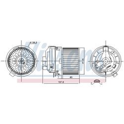 Vnútorný ventilátor NISSENS 87508 - obr. 5