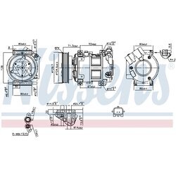 Kompresor klimatizácie NISSENS 890742 - obr. 5