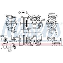 Kompresor klimatizácie NISSENS 890764 - obr. 6