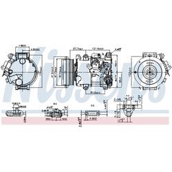 Kompresor klimatizácie NISSENS 890808 - obr. 7