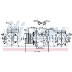 Kompresor klimatizácie NISSENS 89241 - obr. 4