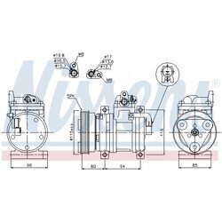 Kompresor klimatizácie NISSENS 89302 - obr. 5