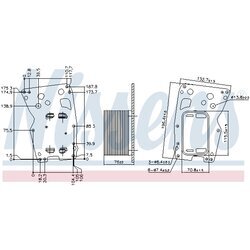 Chladič motorového oleja NISSENS 90902 - obr. 5