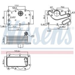 Chladič motorového oleja NISSENS 91242 - obr. 5