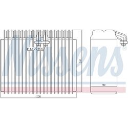 Výparník klimatizácie NISSENS 92171 - obr. 4