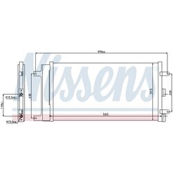 Kondenzátor klimatizácie NISSENS 940061 - obr. 5