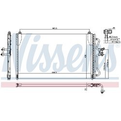 Kondenzátor klimatizácie NISSENS 94731 - obr. 4