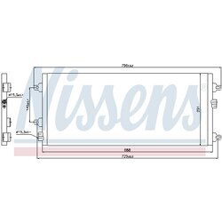 Kondenzátor klimatizácie NISSENS 94782 - obr. 4