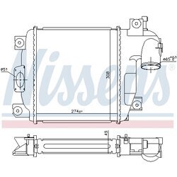 Chladič plniaceho vzduchu NISSENS 961424 - obr. 5