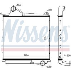 Chladič plniaceho vzduchu NISSENS 961555