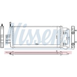 Chladič motora NISSENS 606763 - obr. 1