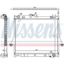 Chladič motora NISSENS 60856 - obr. 4