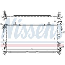 Chladič motora NISSENS 61005 - obr. 1