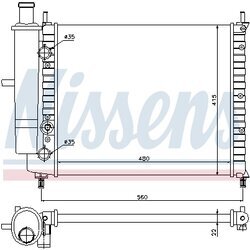 Chladič motora NISSENS 61779 - obr. 4